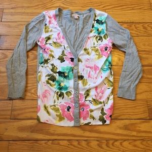 Floral pattern cardigan
